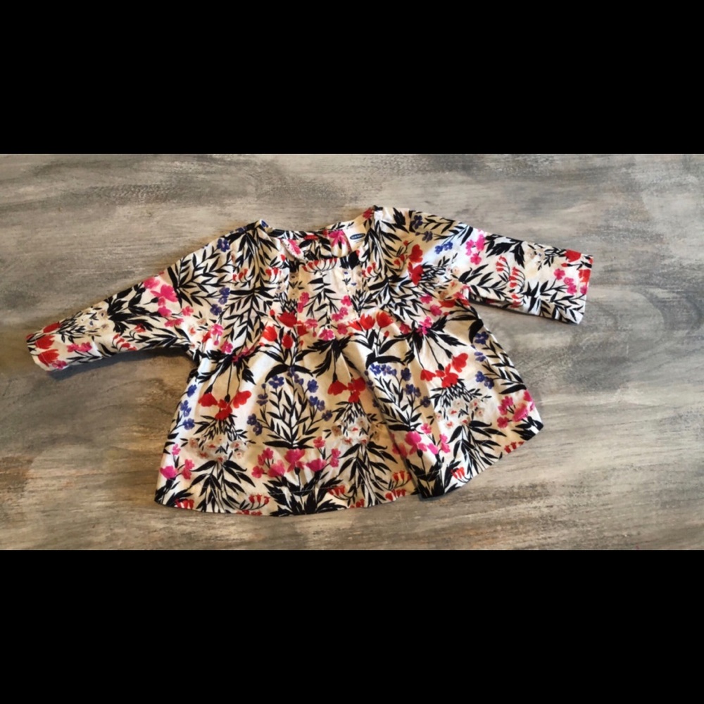 0-3m old navy top